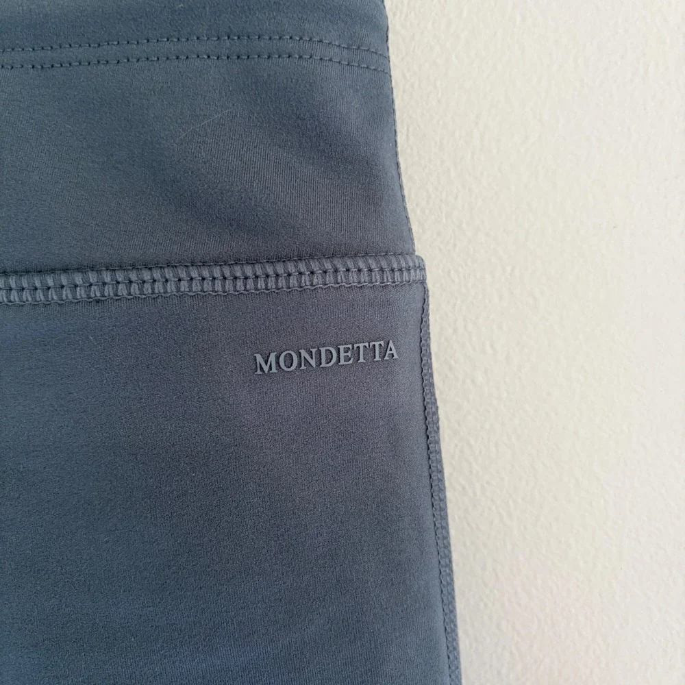 Mondetta High Rise Straight Leg Pants‎ Gray Recycled Polyester Spandex Medium